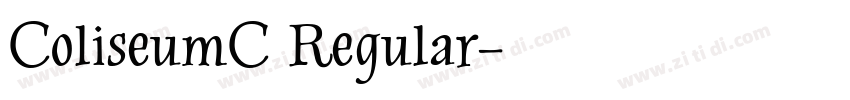 ColiseumC Regular字体转换